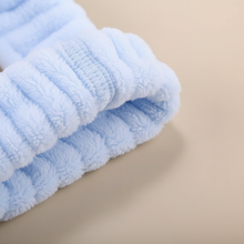 Bandeau Soin Visage Lapin Femme  Bleu Ciel — détail matière