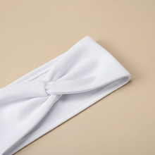 Bandeau Sport Homme Microfibre Blanc — détail matière