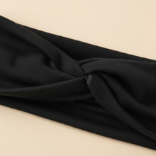 Bandeau Cheveux Sport Femme Tissu Noir — détail matière