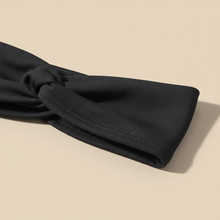 Bandeau Sport Homme Microfibre Noir — détail matière