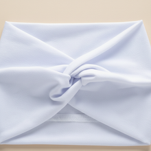 Bandeau Turban Femme Tissu Blanc — détail matière