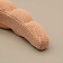 Bandeau Cheveux Matelassé Femme Éponge Beige Abricot — Détail matière