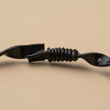Serre-Tête Torsadé Homme Métal Noir — détail matière