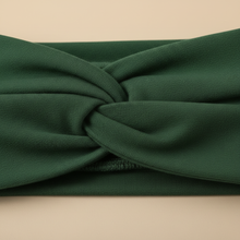 Bandeau Cheveux Uni Mixte Tissu Vert Forêt — détail matière
