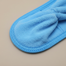 Bandeau Cheveux Uni Femme Microfibre Bleu Ciel — détail matière