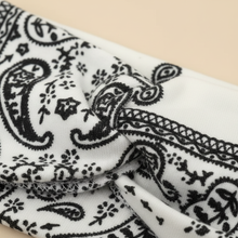 Bandeau Cheveux Bandana Torsadé Femme Tissu Noir — détail matière