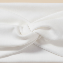 Bandeau Cheveux Torsadé Femme Jersey Blanc — détail matière
