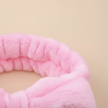 Bandeau Nœud Soin Femme Tissu Rose Poudré — détail matière