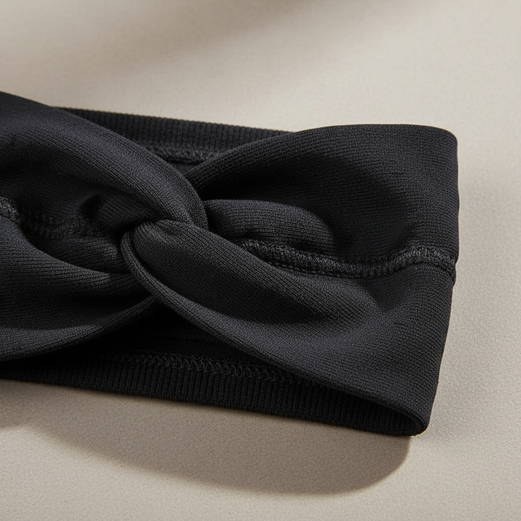 Bandeau Sport Antidérapant Mixte Noir