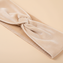 Bandeau Perruque Ajustable Femme Velours Chair — détail matière
