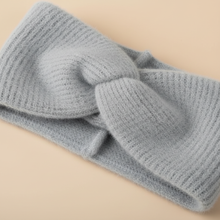 Bandeau Cache-Oreilles Femme Tissu Gris — détail matière