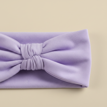 Bandeau Large Femme Uni Lilas Clair — détail matière