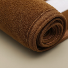 Bandeau Cheveux Uni Femme Microfibre Marron — détail matière