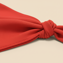 Bandeau Cheveux Bandana Unisexe Tissu Rouge — détail matière