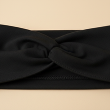 Bandeau Cheveux Uni Mixte Tissu Noir — détail matière