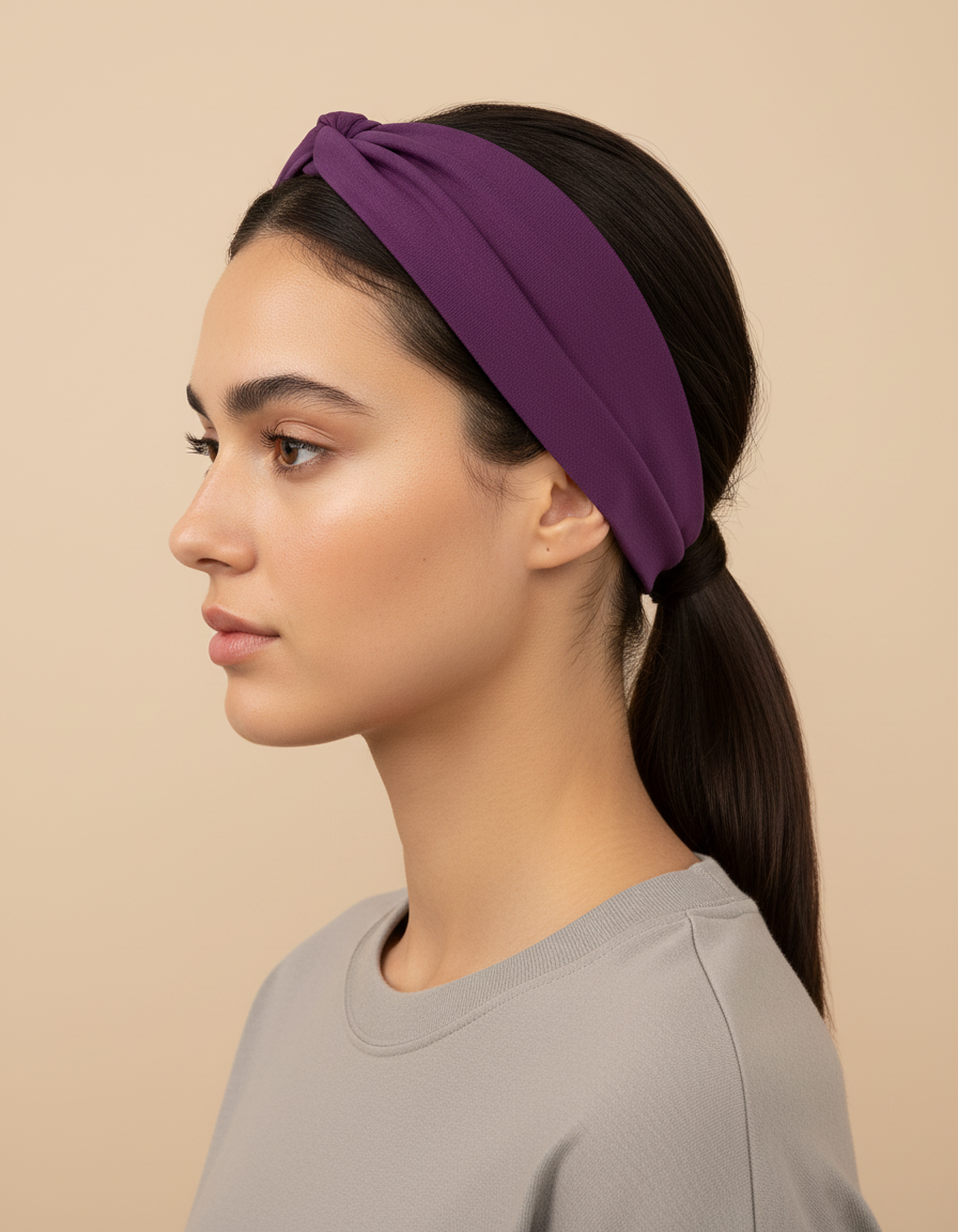 Bandeau Grip Homme Élastique Violet